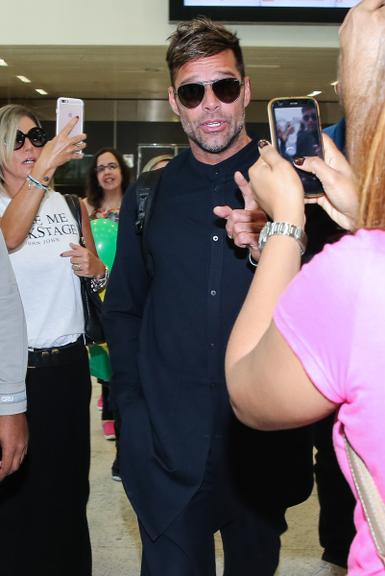 Ricky Martin desembarca em São Paulo