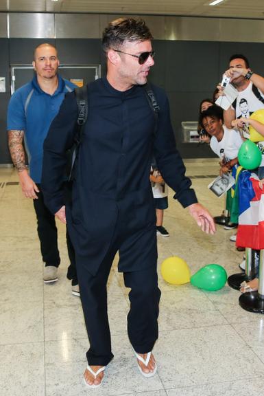 Ricky Martin desembarca em São Paulo