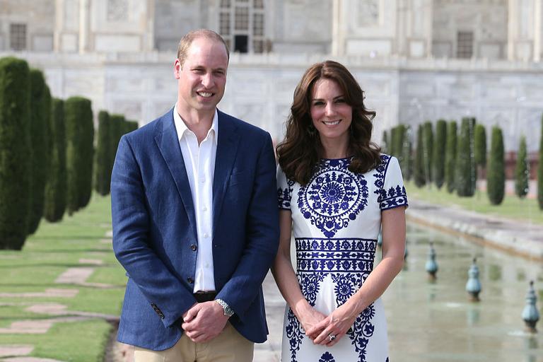 Kate Middleton e Príncipe William visitam Taj Mahal