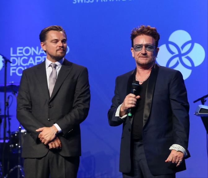 Leonardo DiCaprio e Bono