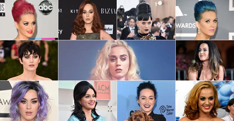 Relembre os vários penteados de Katy Perry