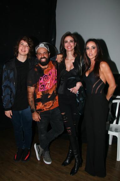Lucas Jagger, Tico Sahyoun, Luciana Gimenez e Luciana Arcangeli
