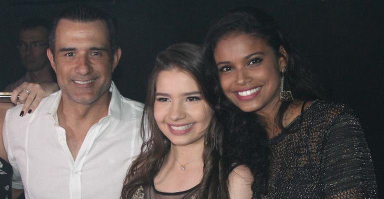 Marcos Pasquim, Milena Melo e Aline Dias