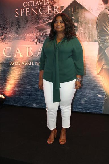 Octavia Spencer divulga o filme 'A Cabana', no Rio de Janeiro