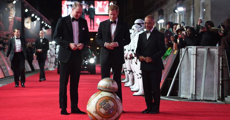 Príncipes parabenizam elenco de  novo Star Wars