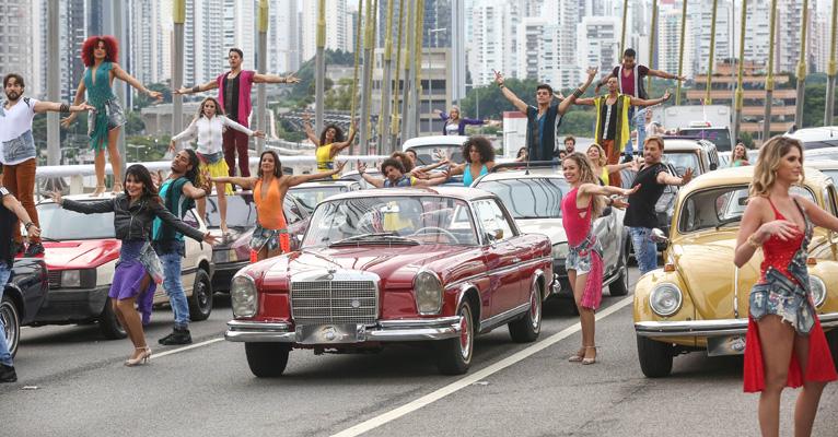 Participantes do Dancing Brasil 3 gravam vinheta 