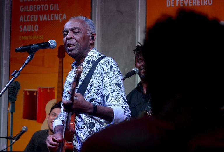 Gilberto Gil no Bar Brahma no Aniversário de São Paulo