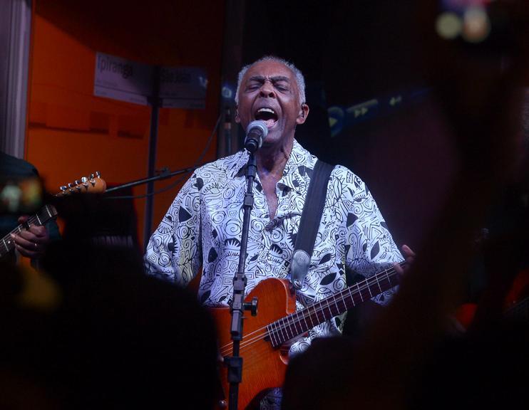 Gilberto Gil no Bar Brahma no Aniversário de São Paulo