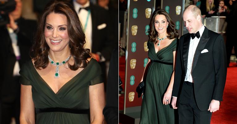 Kate Middleton escolhe vestido verde para o Bafta