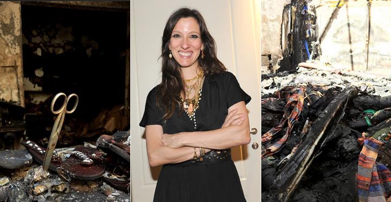 Estilista Isabela Capeto mostra fotos de seu ateliê após incêndio