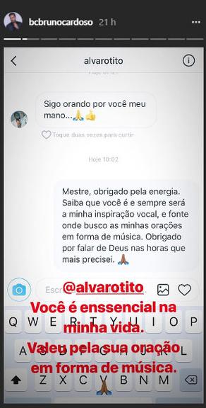 Bruno Cardoso compartilha as mensagens carinhosas dos fãs