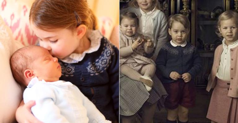 Princesa Charlotte, príncipe Louis e príncipe George