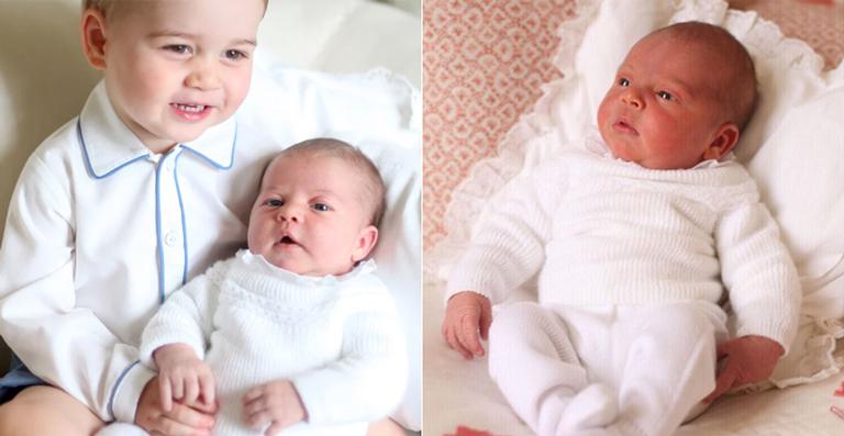Príncipe George, princesa Charlotte e príncipe Louis