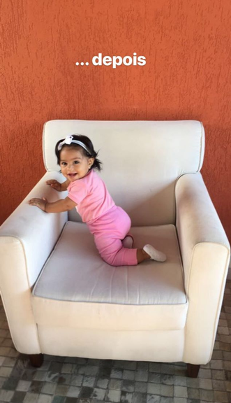 Juliana Alves comemora 8 meses da filha, Yolanda
