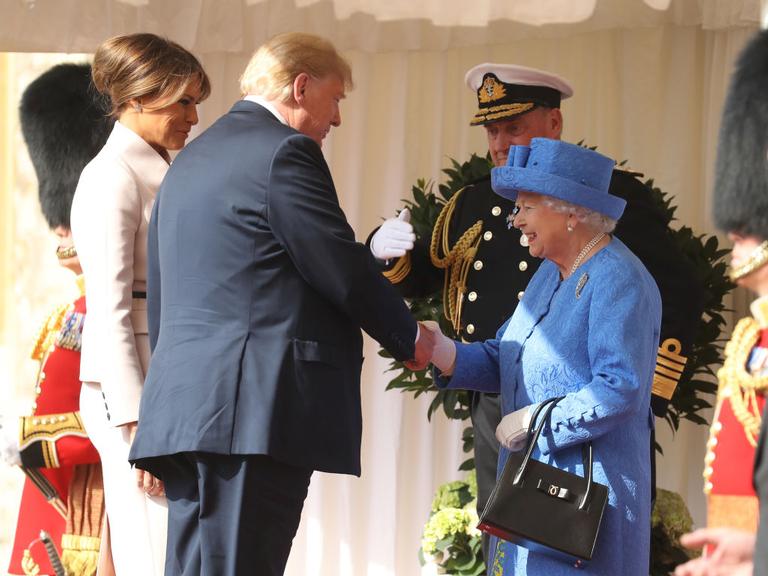 Trump e Rainha Elizabeth