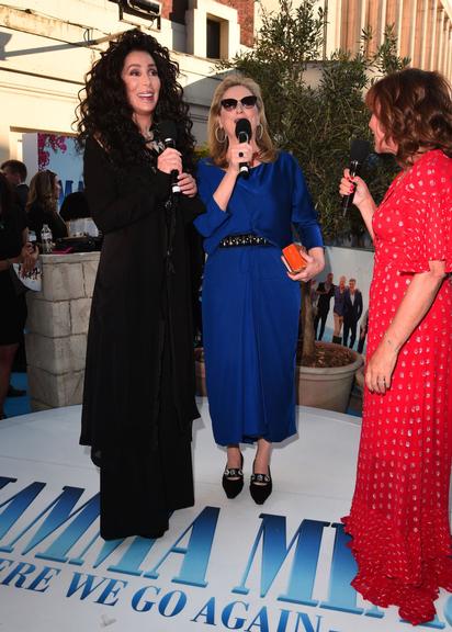 Meryl Streep e Cher na premiére de Mamma Mia! Here we go again