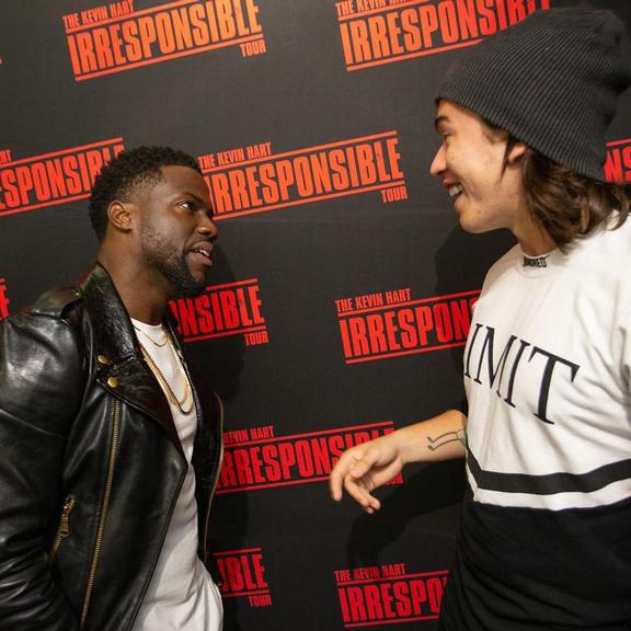 Whindersson Nunes e Kevin Hart