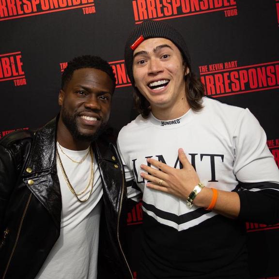 Whindersson Nunes e Kevin Hart