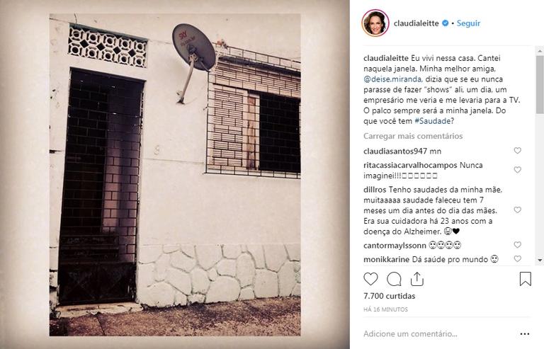 Claudia Leitte relembra sua casa da infância