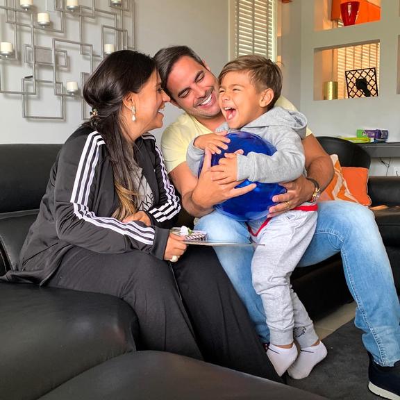 Simone, Kaká Diniz  e o filho Henry