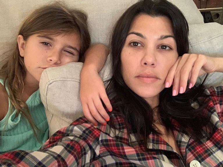 Kourtney Kardashian e filha