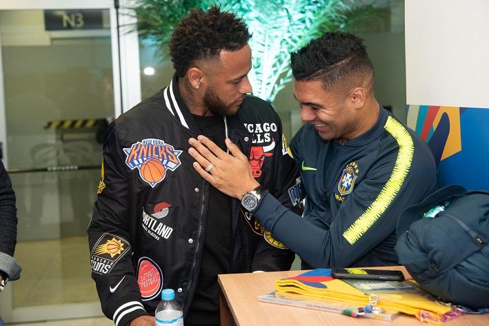 Neymar assiste jogo da Seleção Brasileira na Copa América Brasil 2019