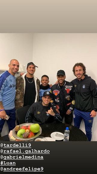 Neymar assiste jogo da Seleção Brasileira na Copa América Brasil 2019