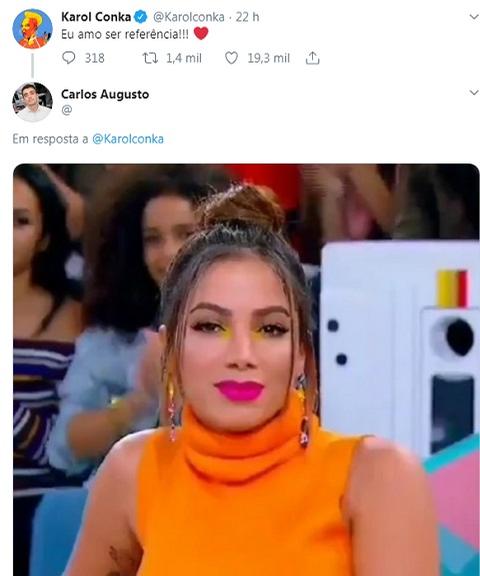 Karol Conka mandando indireta para Anitta 