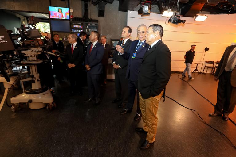 Vice-presidente da República Hamilton Mourão visita sede da TV Cultura
