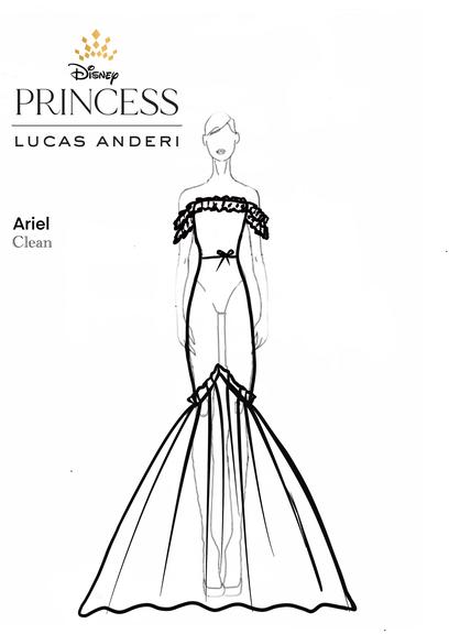 Lucas Anderi se inspira nas Princesas da Disney em nova coleção de vestidos