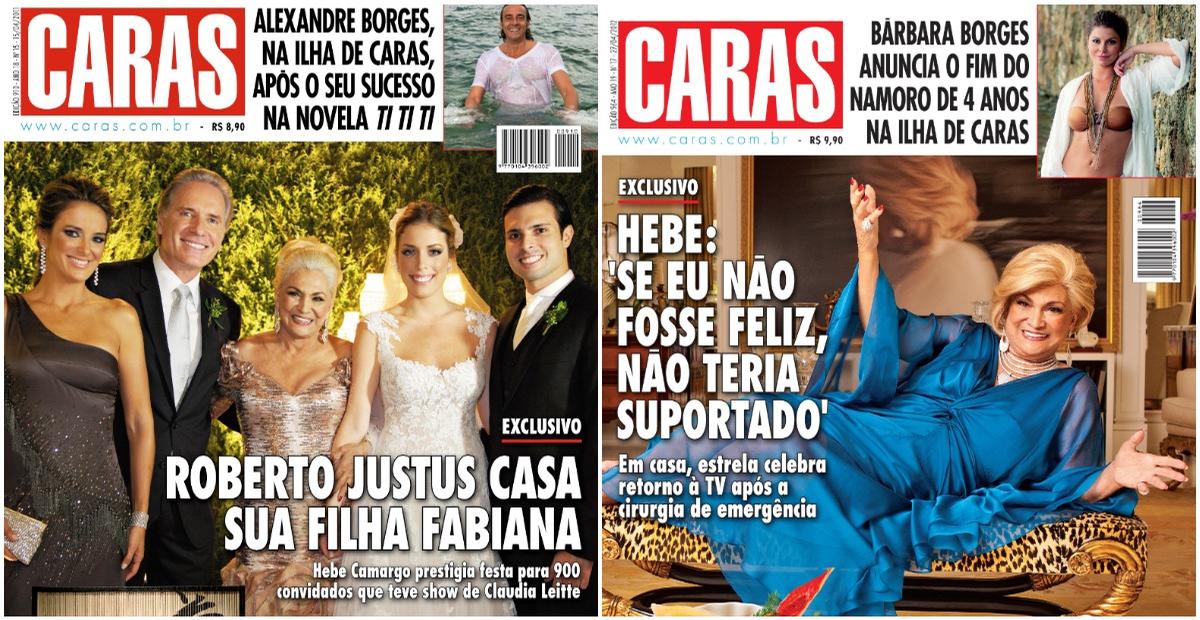 Hebe Camargo na Revista CARAS